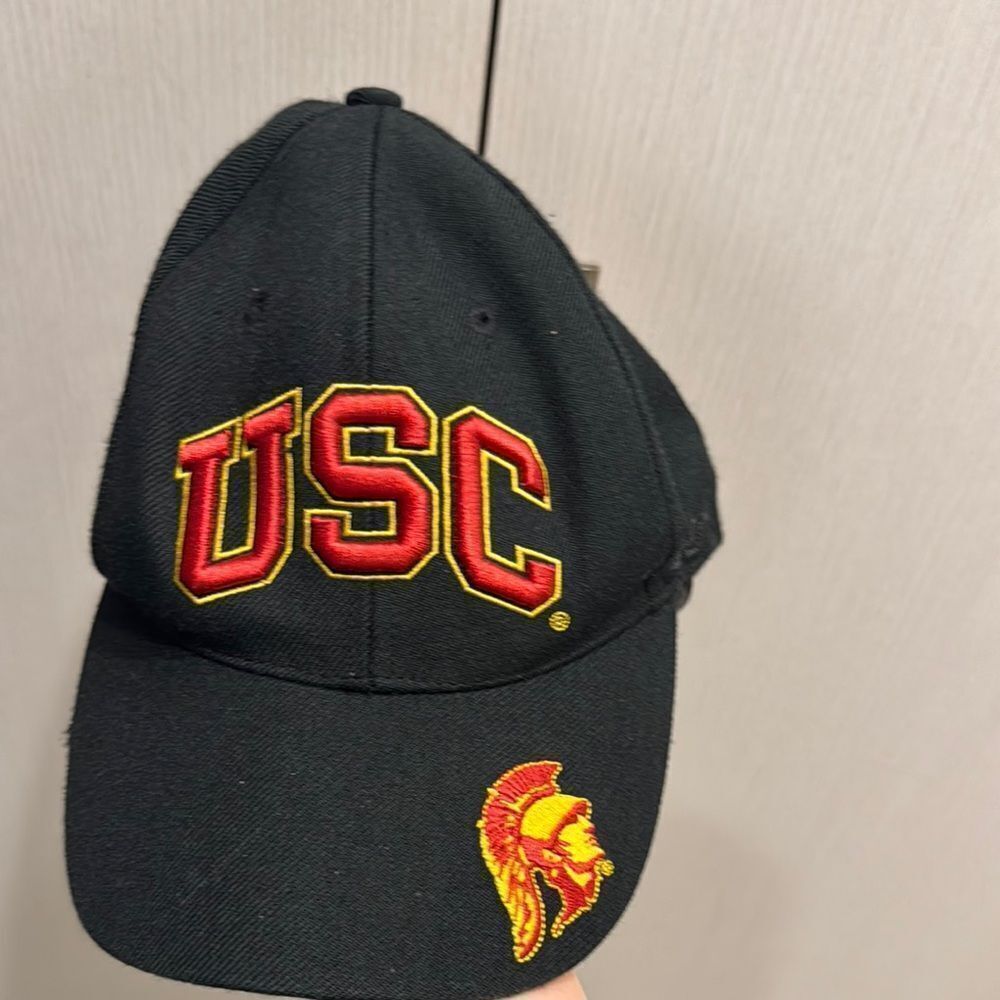 USC Black Cap with Red and Yellow Logo